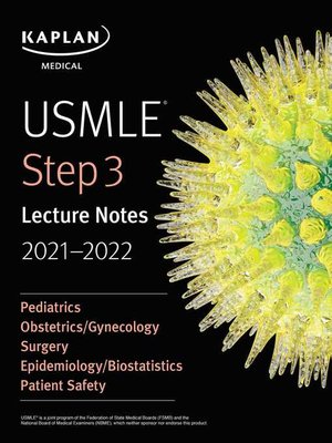 cover image of USMLE Step 3 Lecture Notes 2021-2022